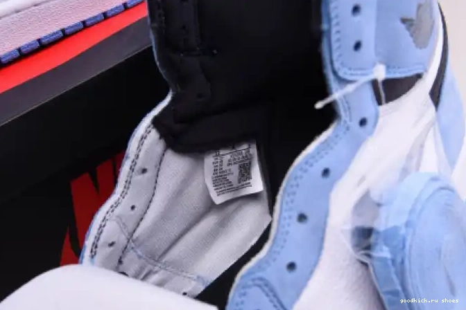 BLACK 1 555088-134 RETRO WHITE AIR JORDAN BLUE HIGH UNIVERSITY 0612